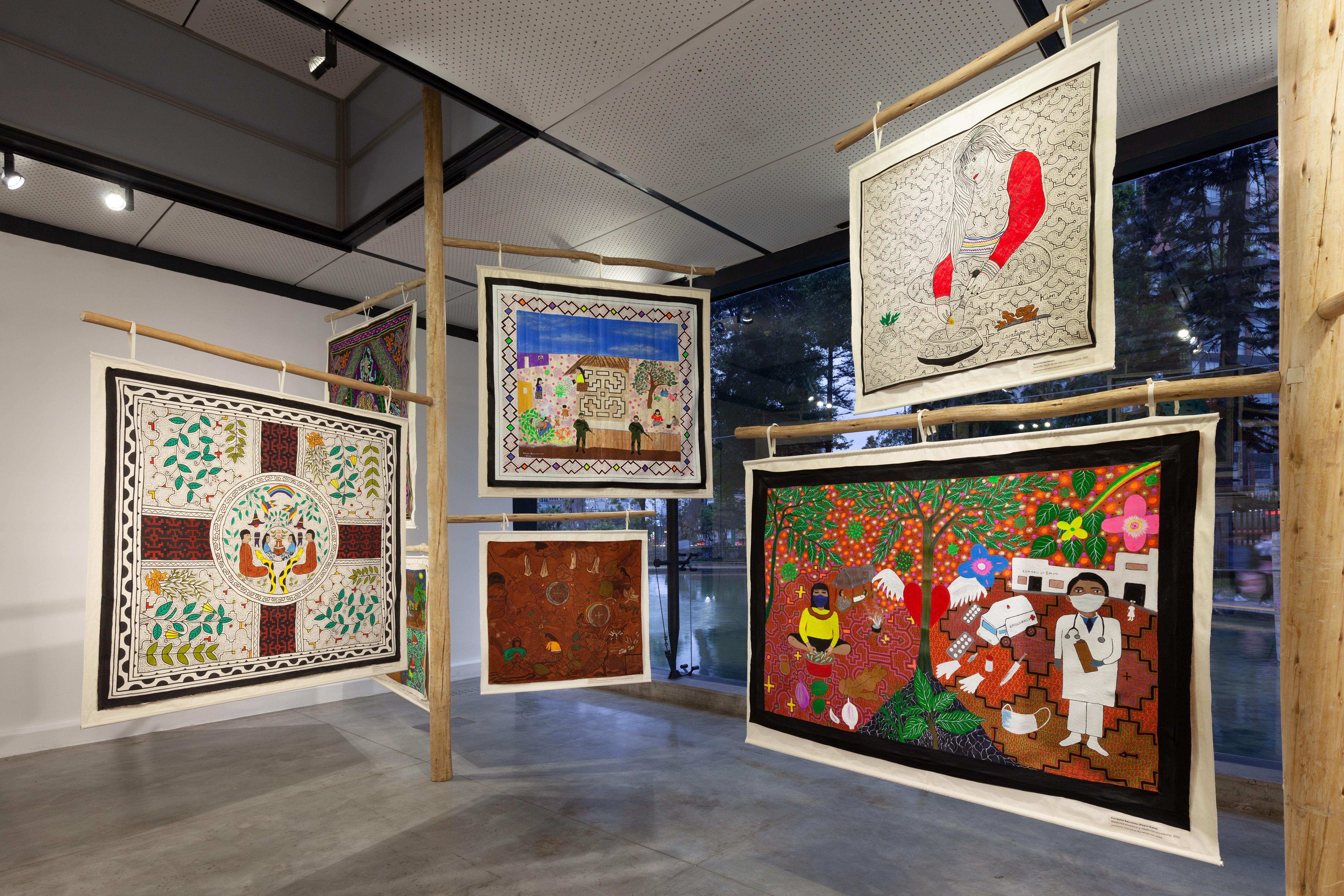 "Mother Plants and Struggling Women. Visions from Cantagallo", exhibition view at Museo de Arte Contemporáneo - MAC Lima, 2022. Visible project, Fellowship 2025/26. Photo: Philipp Scholz Rittermann