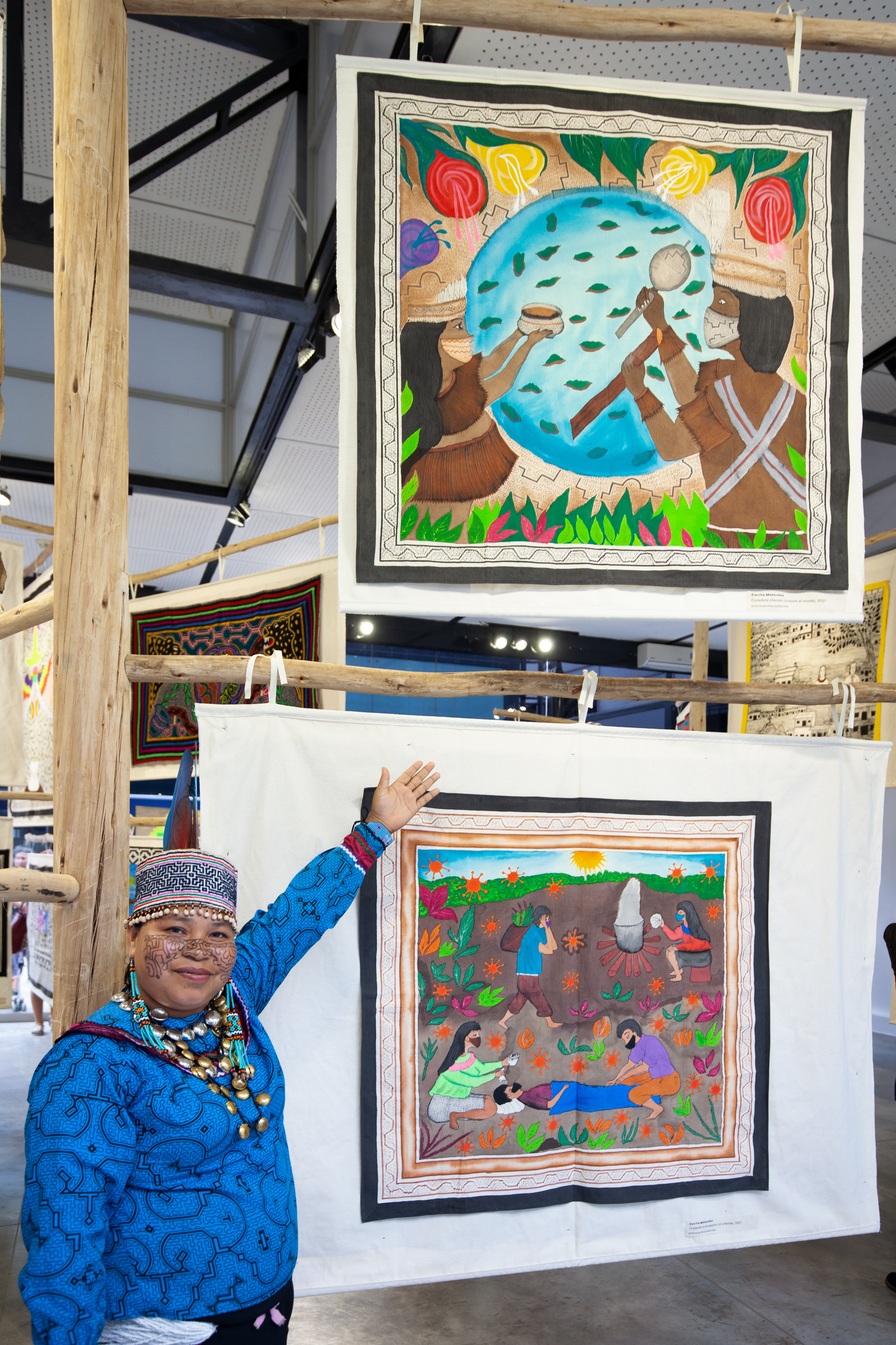 "Mother Plants and Struggling Women. Visions from Cantagallo", exhibition view at Museo de Arte Contemporáneo - MAC Lima, 2022. Visible project, Fellowship 2025/26. Photo: Philipp Scholz Rittermann